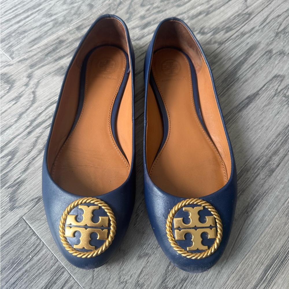 Tory Burch women’s size 6 Navy Blue Ballet Flats